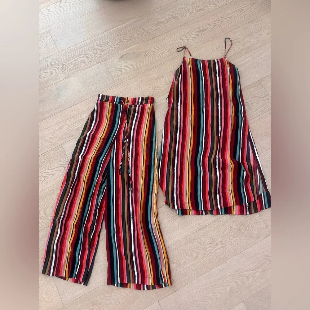 Free People Ruby Multi Striped Two-Piece Set Size S